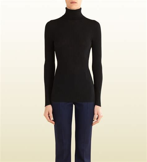 gucci black turtleneck|Gucci turtleneck sweater.